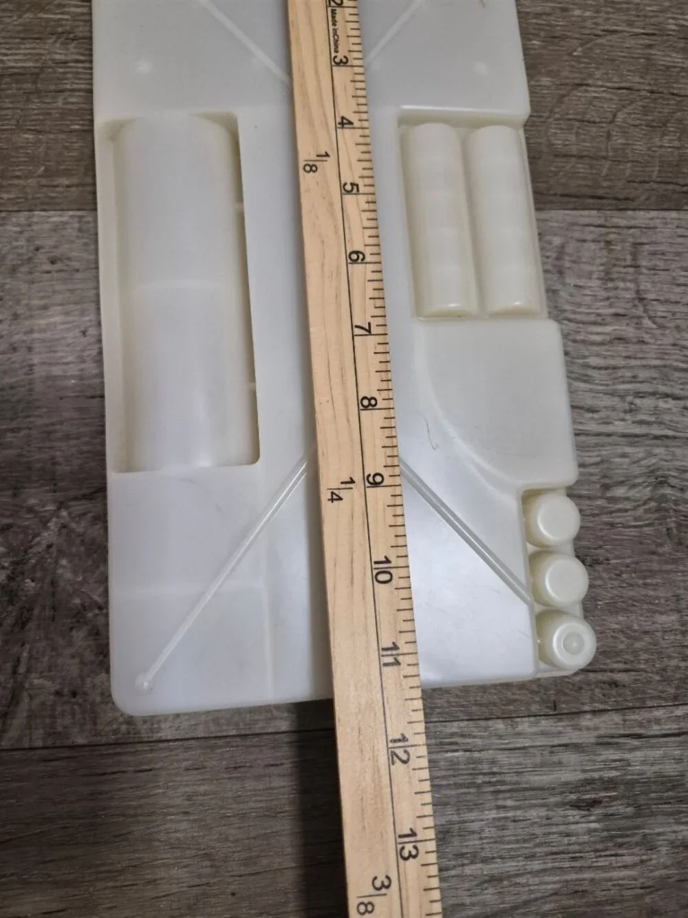 White Plastic Sewing Organizer Tray With Multiple Compartments Vintage